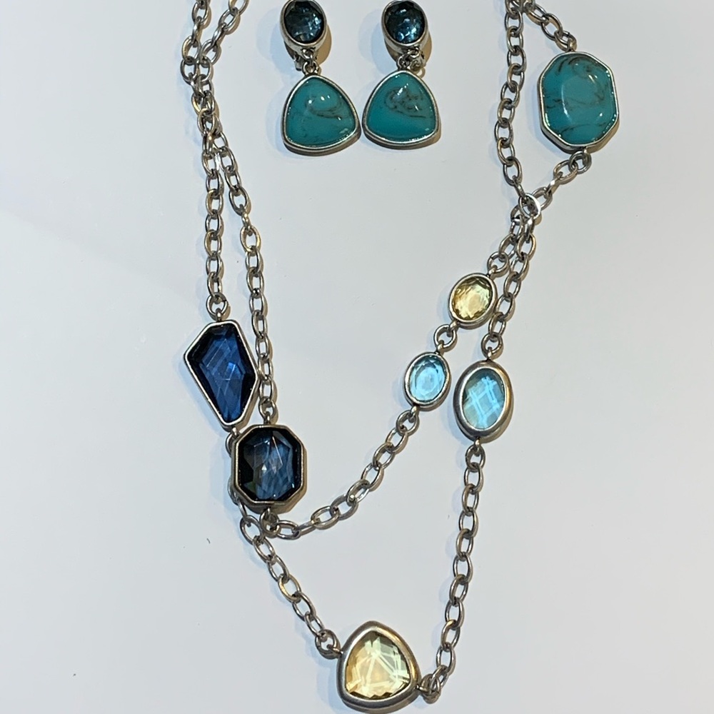 Chico’s Jewelry Set-Necklace and Earrings